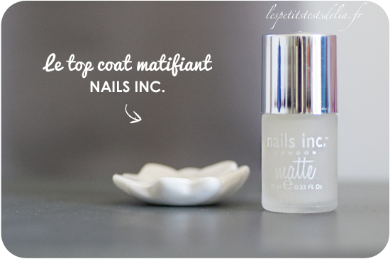 top coat matifiant Nails Inc Glossybox Pop art