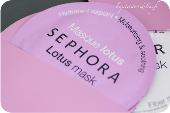 masque en tissu Sephora Lotus et Perle