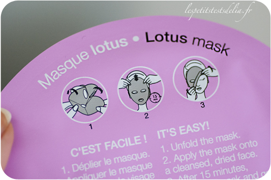 masque en tissu Sephora Lotus et Perle