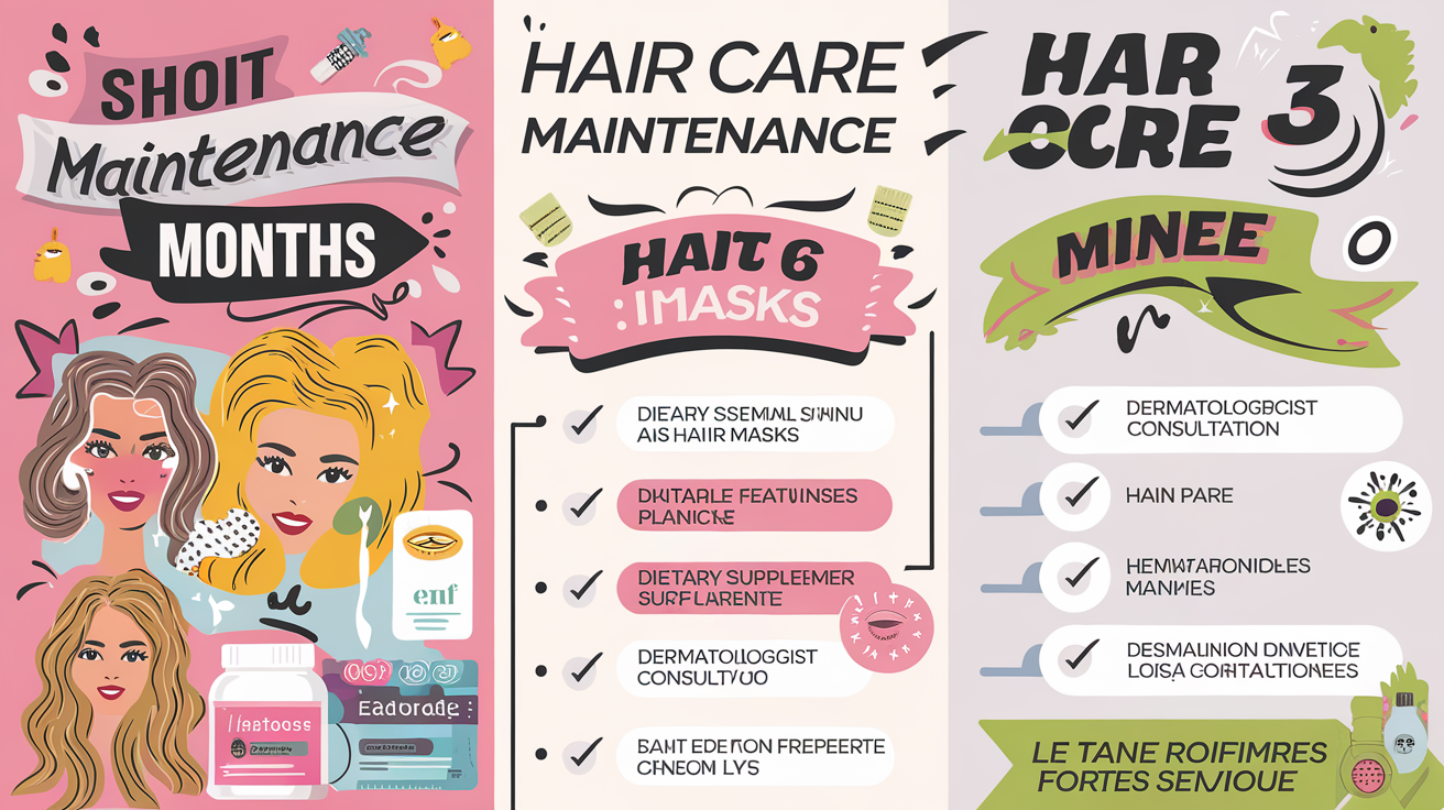 Checklist pour l’entretien capillaire sur 3, 6 et 12 mois