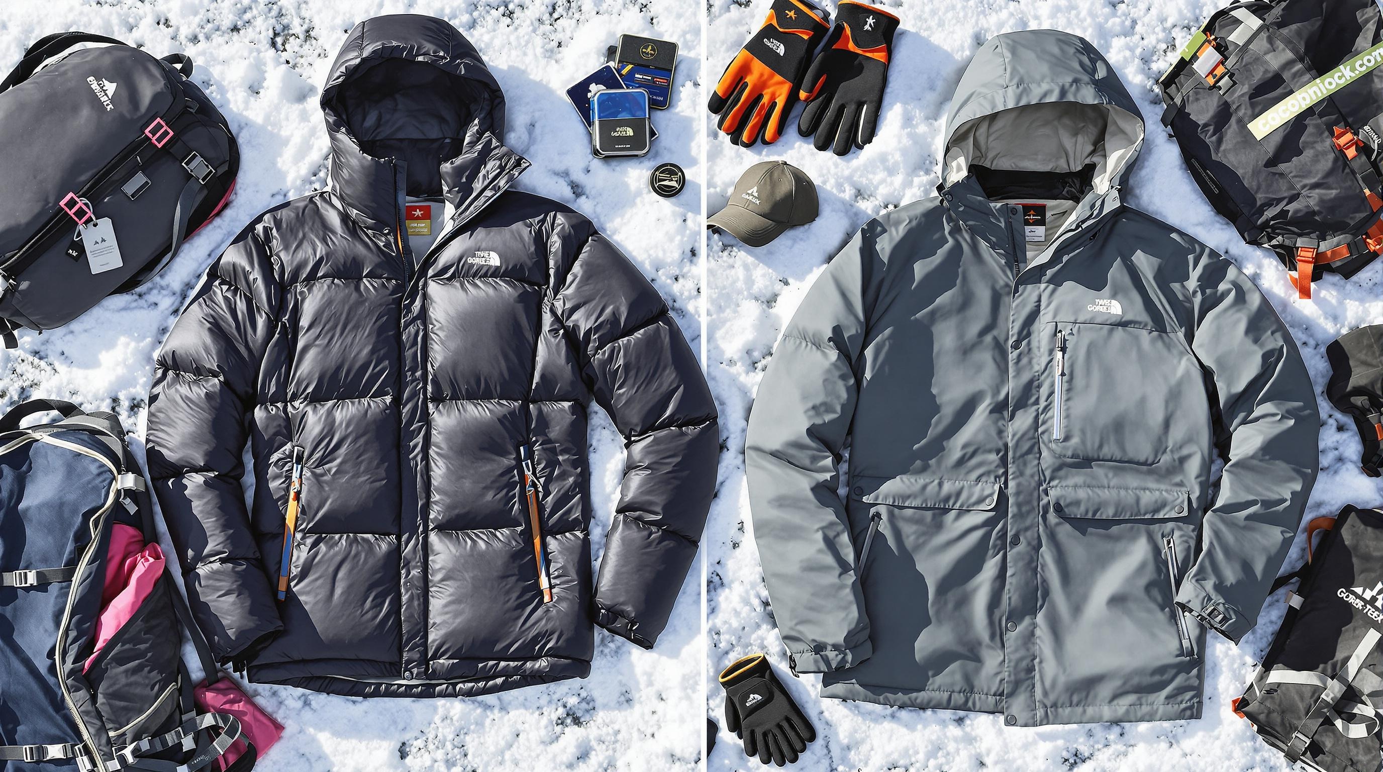 Comparatif entre doudoune compressible et veste Gore-Tex pour l'hiver