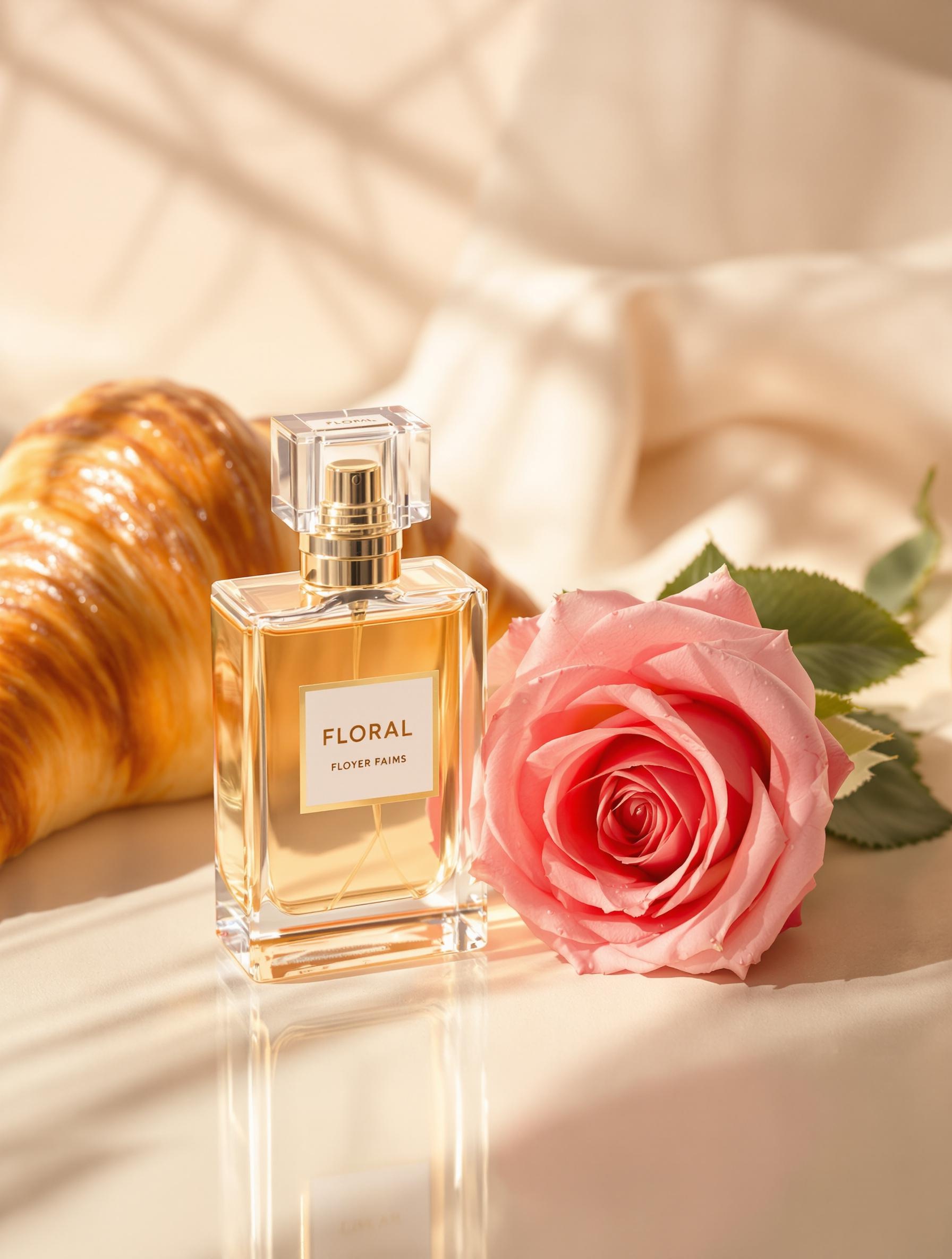 Parfum floral avec des notes de jasmin et de rose