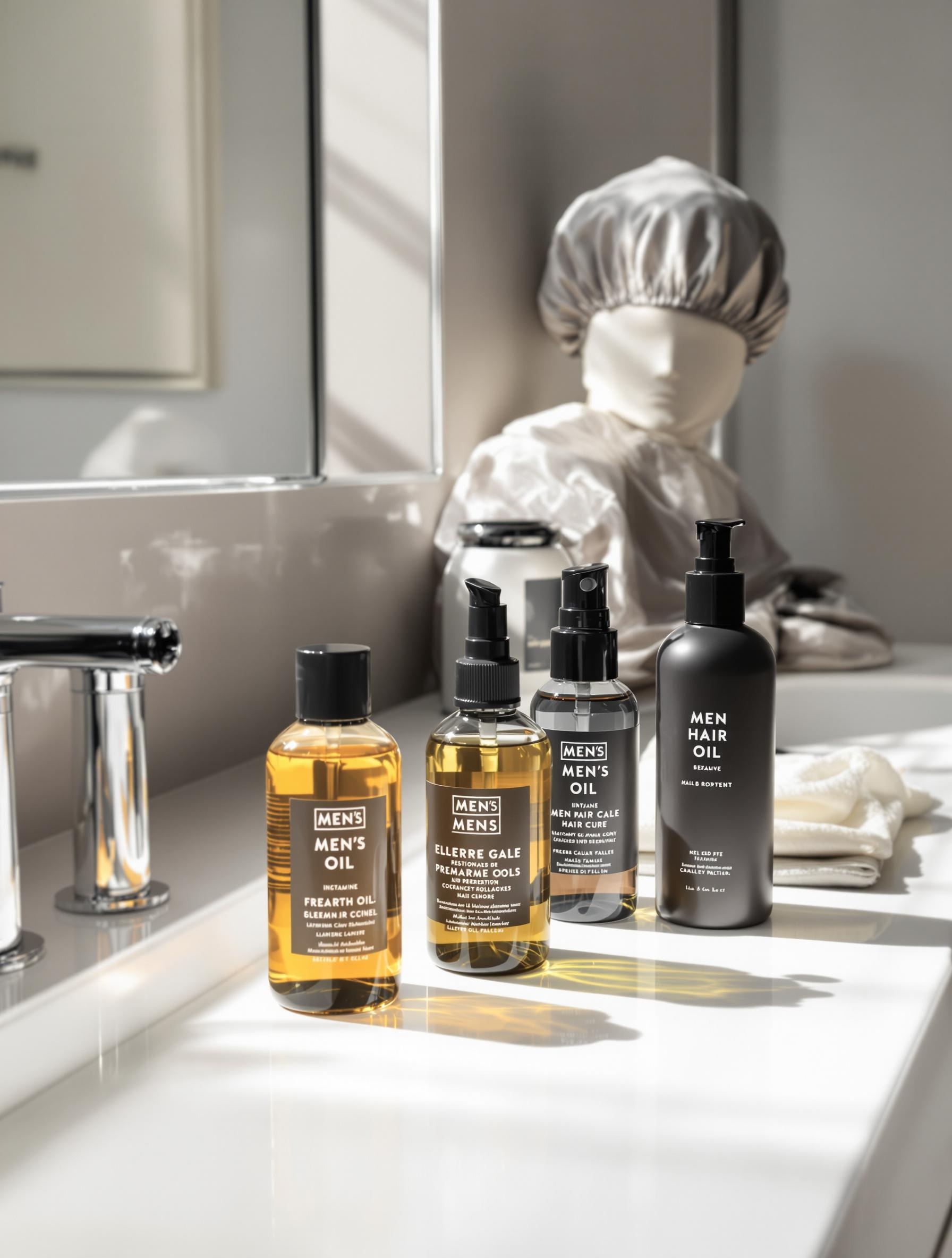 Flacons d'huile capillaire pour tresses plaquées homme