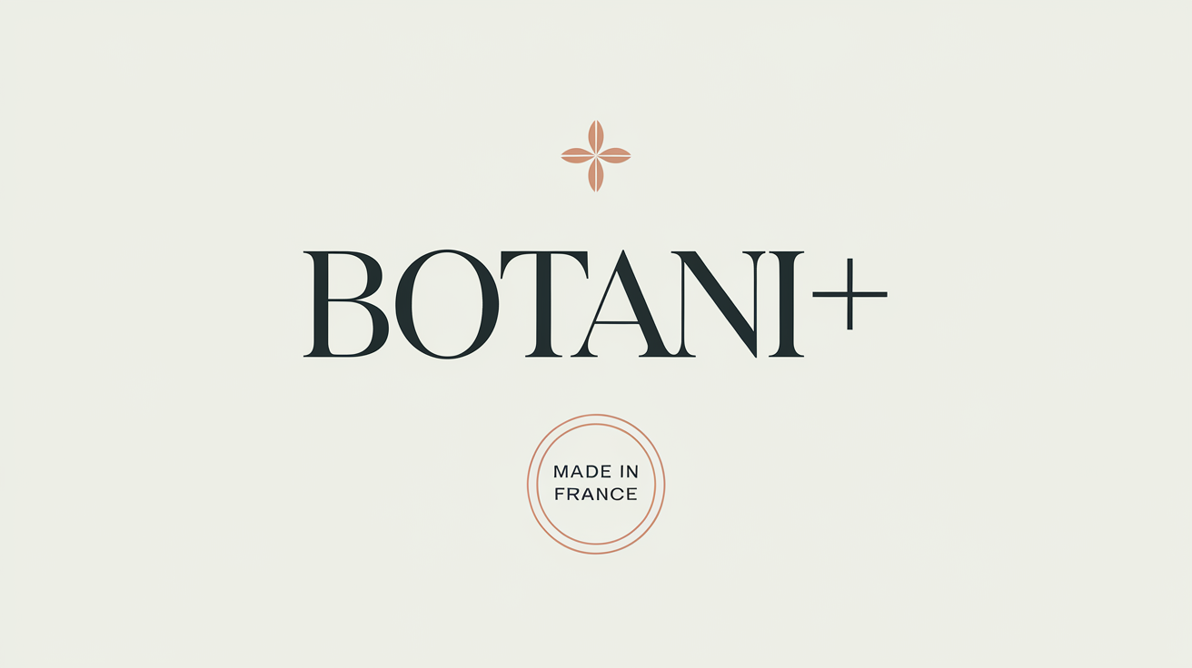 Logo Botani+ et label Made in France sur un emballage de collagène marin