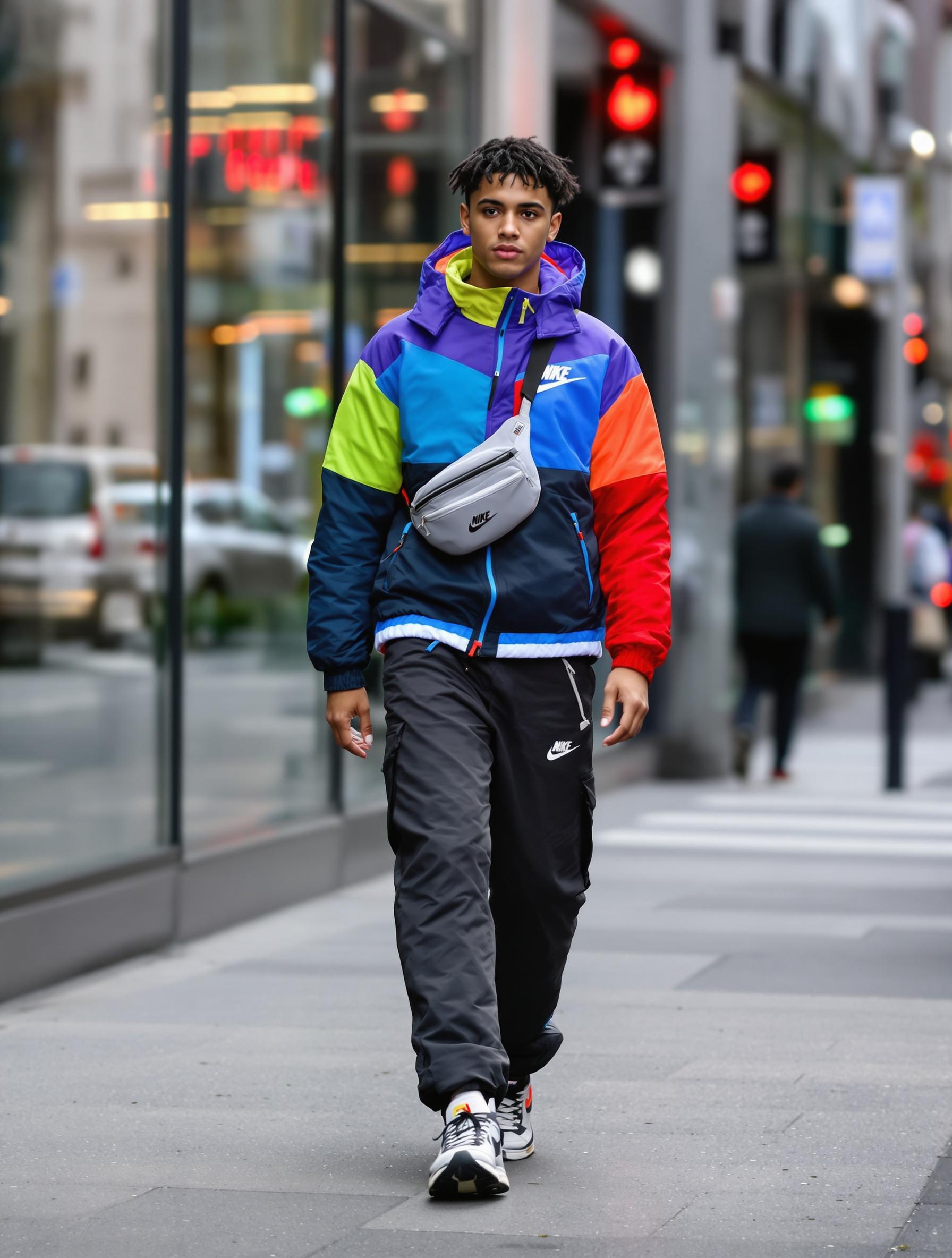 Nike Windrunner urbaine color-block hype