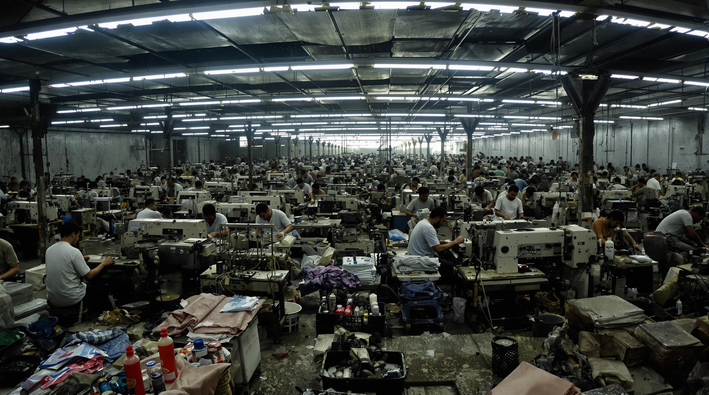 Conditions de travail inhumaines dans une usine textile