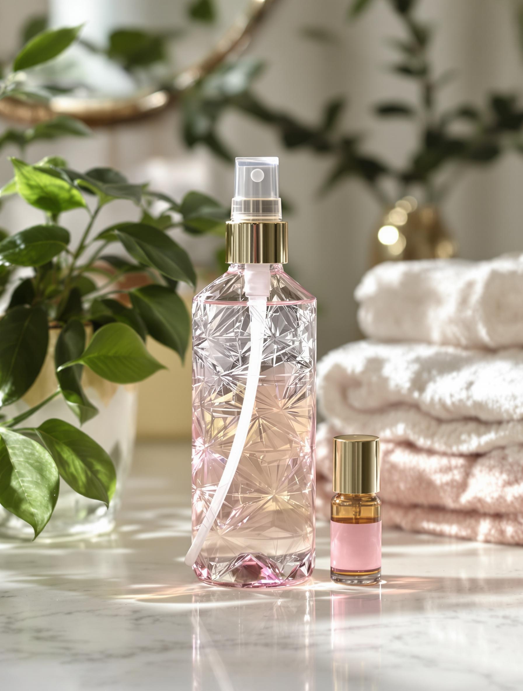 Vaporisateur maison contenant une brume hydratante aux huiles essentielles