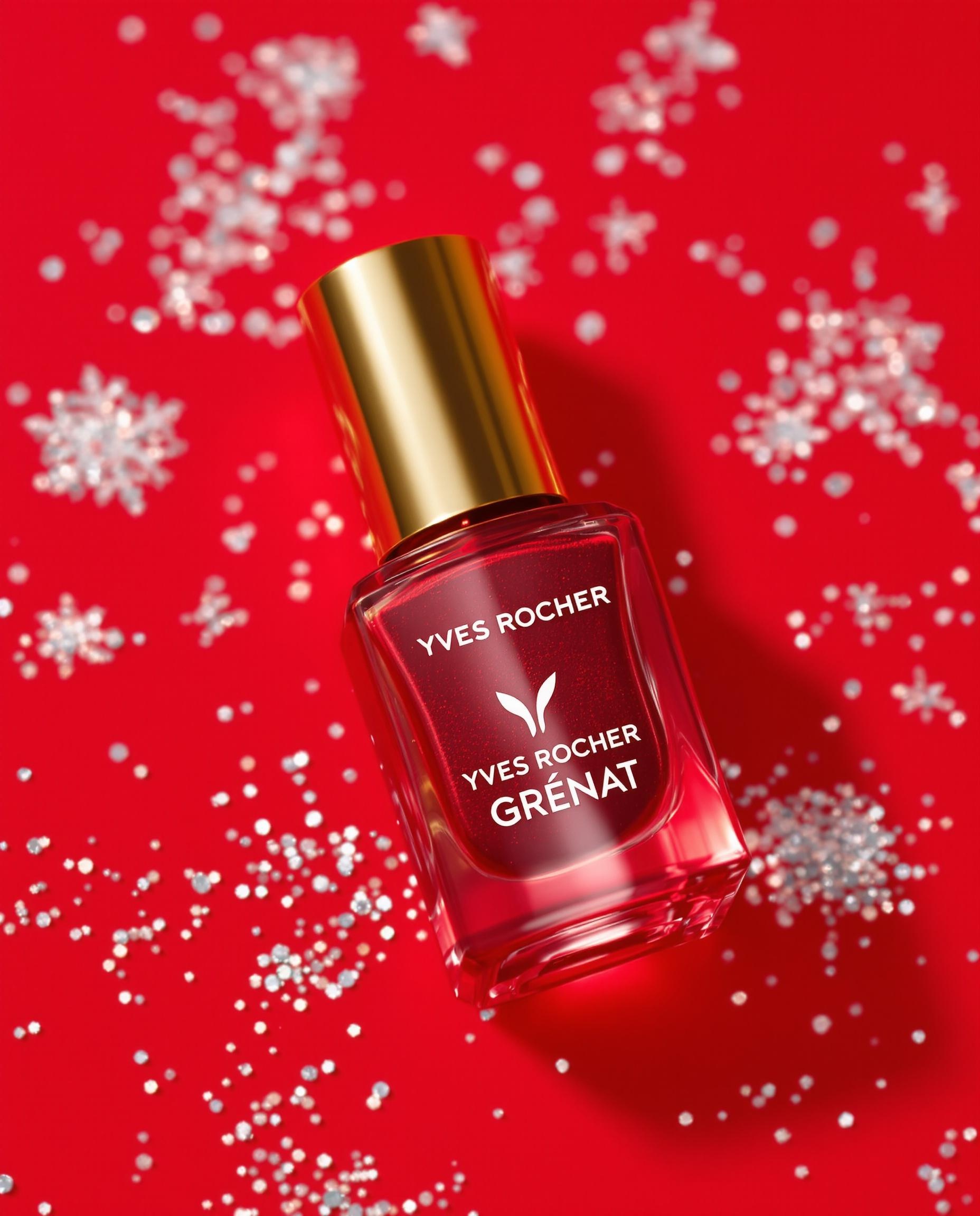 Vernis à ongles Grenat Yves Rocher.