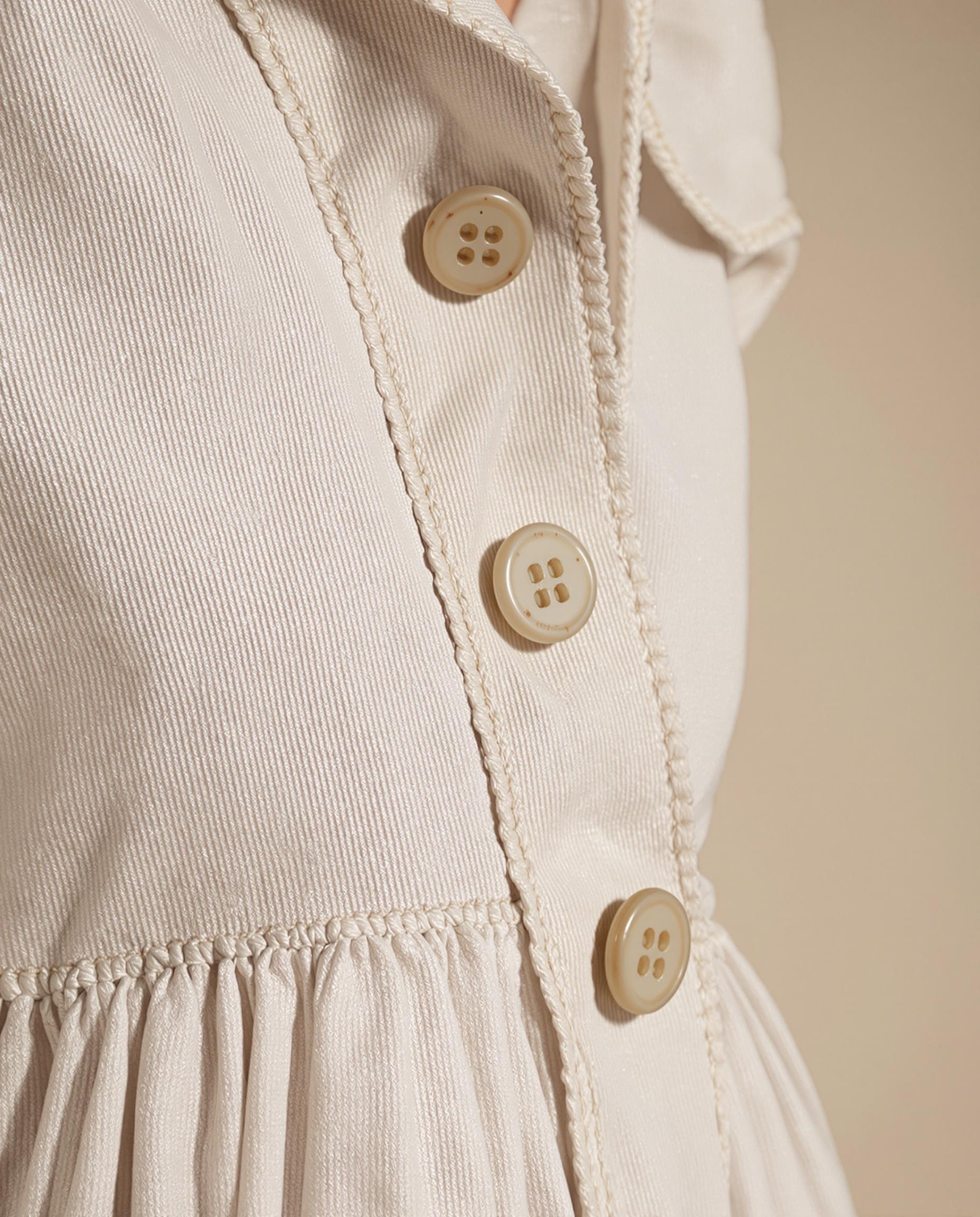 Zoom sur la robe Coquette de Cocotte Pimp ton Style, mélange de matières
